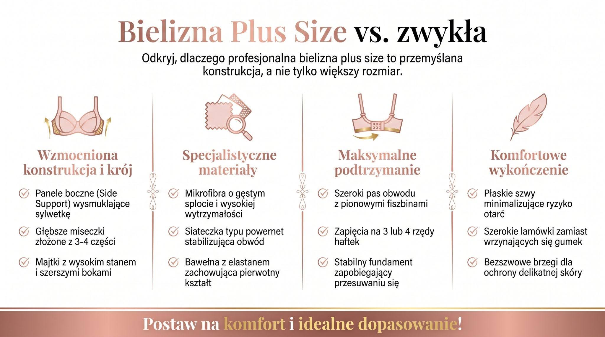 Bielizna Plus Size vs zwykła