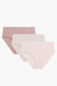 Figi Atlantic 3CLP-004 3-pack jasnoróżowy/różowy/beżowy