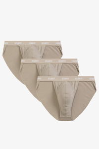 Atlantic 3BMP-1582 slipy 3-pack z miękką gumą beżowy