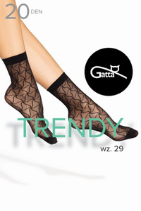 Gatta Trendyline 29 skarpetki 20 DEN z zaznaczonymi palcami nero