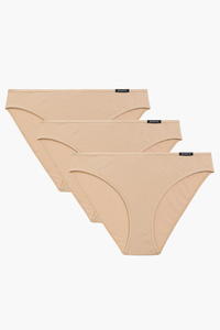 Atlantic 3BLP-580 3-pack figi bawełniane niski stan beżowy