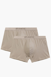 Atlantic 2BMH-012 bokserki 2-pack modal i bawełna pima beżowy