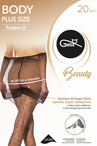 Rajstopy Gatta Body Plus Size 01 nero
