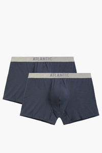 Atlantic 2BMH-012 bokserki 2-pack modal i bawełna pima grafitowy