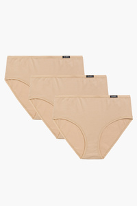 Atlantic 3BLP-603 figi 3 pack z wysoką talią beżowy