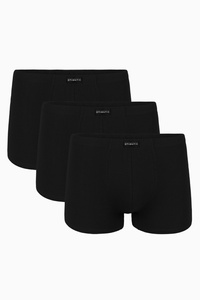 Atlantic 3BMH-007 bokserki 3-pack dopasowany krój czarny