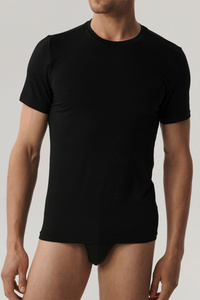 Atlantic BMV-050 t-shirt męski z bambusa czarny
