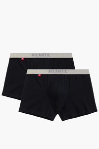 Atlantic 2BMH-012 bokserki 2-pack modal i bawełna pima czarny