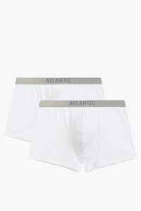 Atlantic 2BMH-012 bokserki 2-pack modal i bawełna pima biały