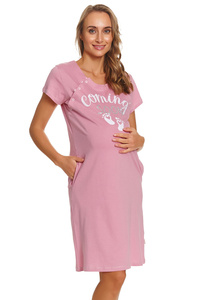 Doctor Nap TCB.7459 koszula nocna do karmienia blush rose