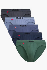 Atlantic 5SMP-004 5-pack slipy grafit/niebieski/denim/indygo/ciemnozielony