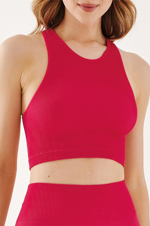 Top Gabriella Halter Rib Code 1203 raspberry