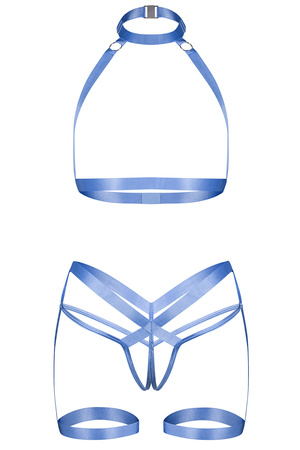 Uprząż Freedom Shaderi 2-pcs harness set blue