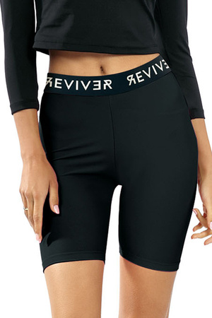 Reviver F9517 Legginsy fitness, czarny-biel