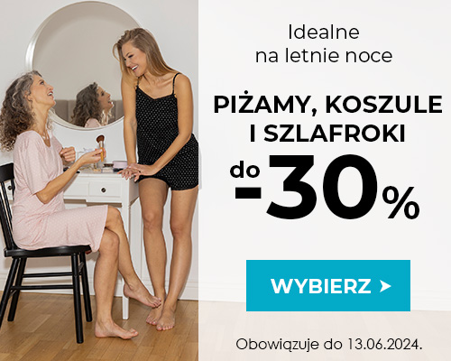 promocja na koszule nocne, piżamy i szlafroki -20% w kontri.pl