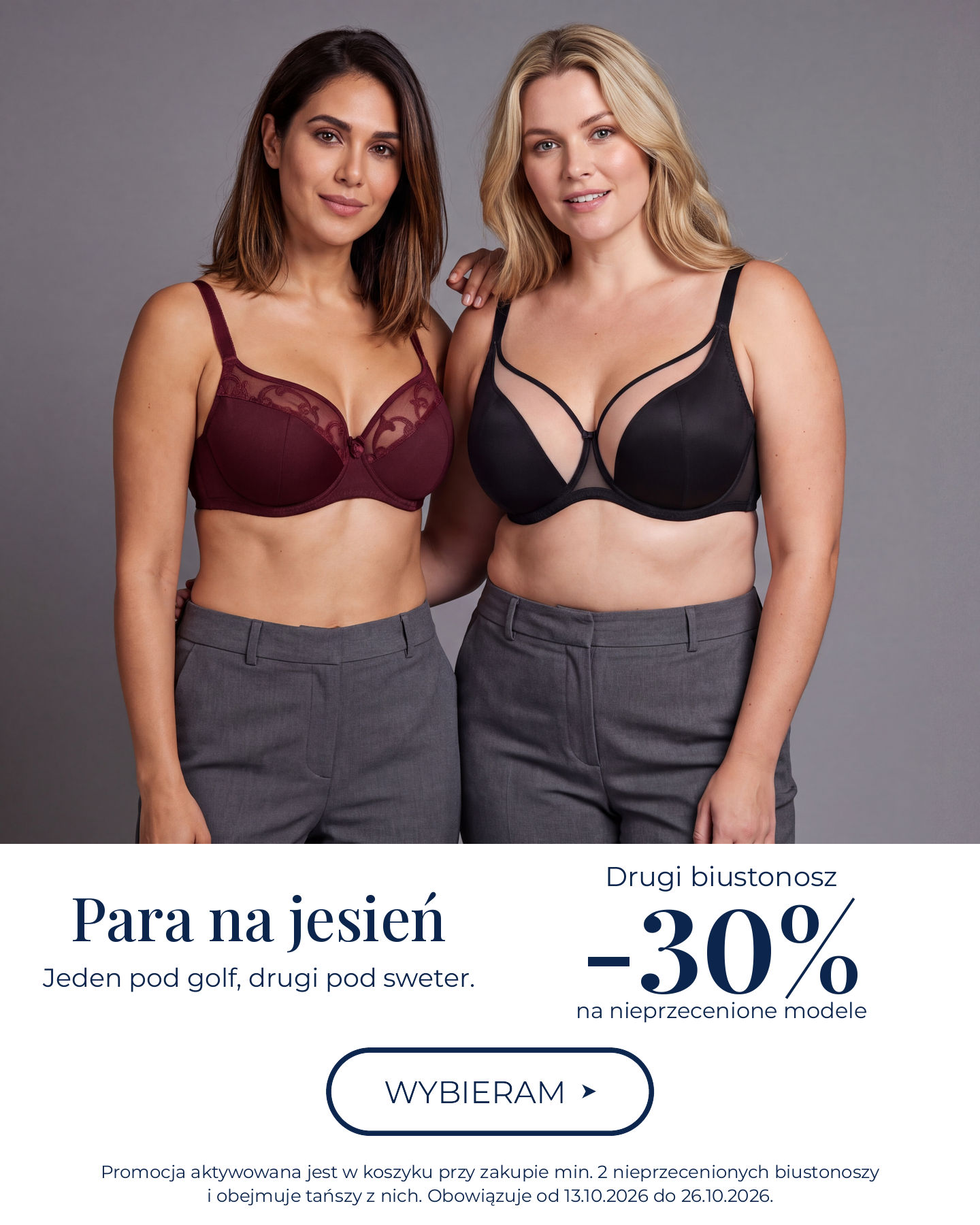 Para na jesień. Drugi biustonosz -30%