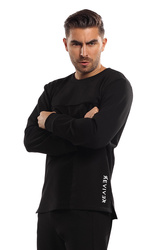 Bluza nierozpinana Reviver F5553 czarny