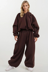 Komplet bluza+spodnie Dkaren DK-K-B27 czekolada