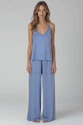 Komplet top + spodnie Vivisence 2046 błękitny