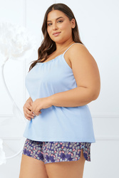 Piżama Italian Fashion Gonesa ws.r. kr.sp. niebieski/druk