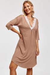 Koszula Nocna Azal karmelowy