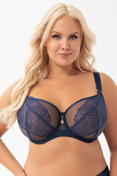 Biustonosz miękki Gorsenia K910 Narcisa granatowy