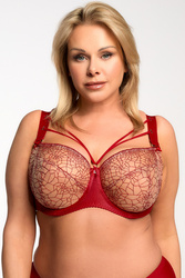 Biustonosz miękki Bella Misteria 30-67 Szykowna Pułapka czerwony