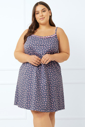 Nocna koszula Italian Fashion Tiana ws.r. druk/fiolet