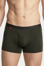 Majtki bokserki Atlantic 3MH-184 granatowy/wino/khaki