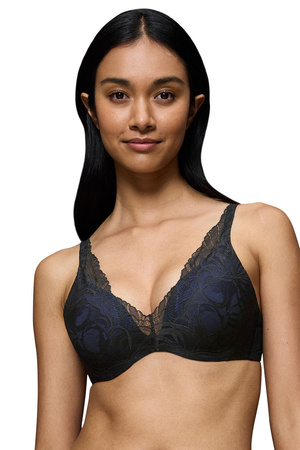 Biustonosz usztywniany Triumph 10219710 Body Make-Up Illusion Lace WP 0004-black 