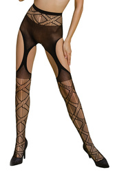 Wyrób pończoszniczy pończochy z pasem Passion ECO S005 black