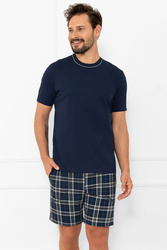 Piżama Italian Fashion Andreas kr.r. kr.sp. granat/druk