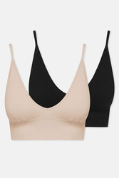 Biustonosz braletka Henderson Arleen 2-pak 41653 beż/czarny
