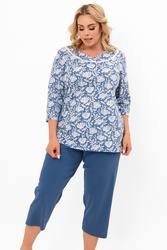 Piżama Italian Fashion Bisali r.3/4 sp.3/4 druk/jeans