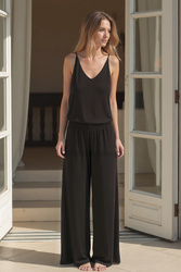 Komplet top + spodnie Vivisence 2046 czarny