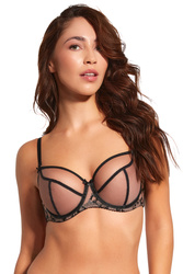 Biustonosz półusztywniany Bella Misteria 42-88 Czarna Pantera czarny