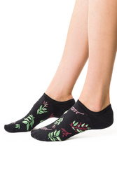 Skarpety stopki Steven 017 stopki Planeta Ziemia grafit 014