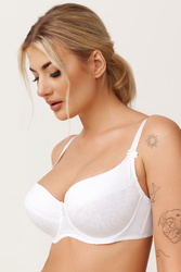 Azal 107 Biustonosz usztywniany, biały