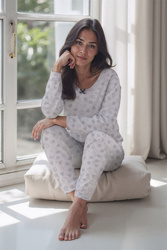 Piżama Vivisence 2023 szary