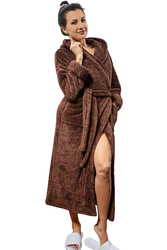 Szlafrok Dkaren Diana długa czekolada