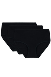 Vivisence 4001 3-pack Majtki figi, czarny