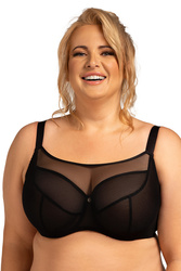 Biustonosz miękki Nessa Salma crop top Maxi czarny