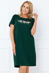Nocna koszula Italian Fashion Florisa kr.r. c.zielony