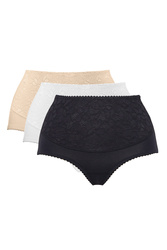 Figi modelujące Mitex Ala Maxi 3-pak czarny/biały/beż