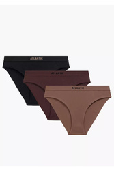 Atlantic 3CLP-012B figi klasyczne 3-pack z bawełny capuccino/czekolada/czarny