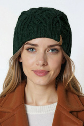 Czapka Vivisence 70112 butelkowa zieleń