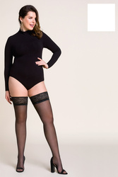 Gabriella Calze 15 DEN Plus Size code 164 Wyrób pończoszniczy pończochy samonośne, bianco