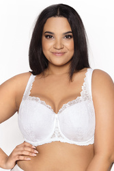 Mat 053/22 Carmela Big Biustonosz usztywniany, biały