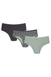 Henderson Pa-Pa 3-pack 43055 Majtki figi, K082 szary/zielony