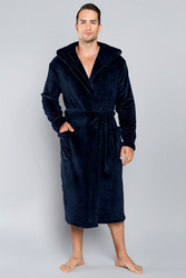 Italian Fashion Mimas dł.r. Nocna szlafrok, granat